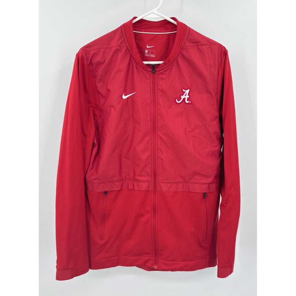 Nike Alabama Crimson‎ Tide Dry Elite Sideline Jacket Full Zip Men's M Red